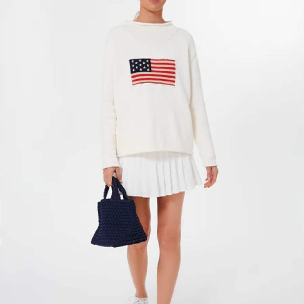 Tuckernuck roll neck White Flag Sweater - Picture 2 of 4